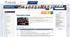 Desktop Screenshot of fs.physik.uni-kl.de