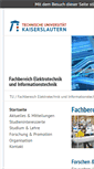 Mobile Screenshot of eit.uni-kl.de