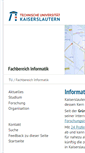 Mobile Screenshot of informatik.uni-kl.de