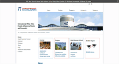Desktop Screenshot of international.wiwi.uni-kl.de