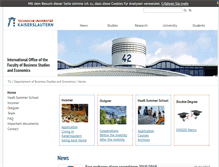 Tablet Screenshot of international.wiwi.uni-kl.de