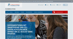 Desktop Screenshot of physik.uni-kl.de