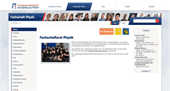 Desktop Screenshot of fachschaft.physik.uni-kl.de