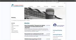 Desktop Screenshot of marketing.wiwi.uni-kl.de