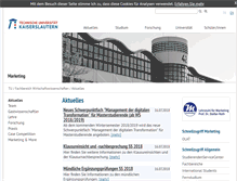 Tablet Screenshot of marketing.wiwi.uni-kl.de