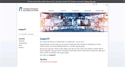 Desktop Screenshot of campustv.uni-kl.de