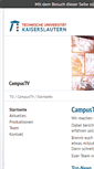 Mobile Screenshot of campustv.uni-kl.de