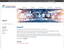 Tablet Screenshot of campustv.uni-kl.de