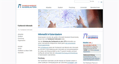 Desktop Screenshot of cs.uni-kl.de