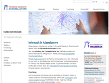 Tablet Screenshot of cs.uni-kl.de