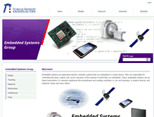 Tablet Screenshot of es.informatik.uni-kl.de